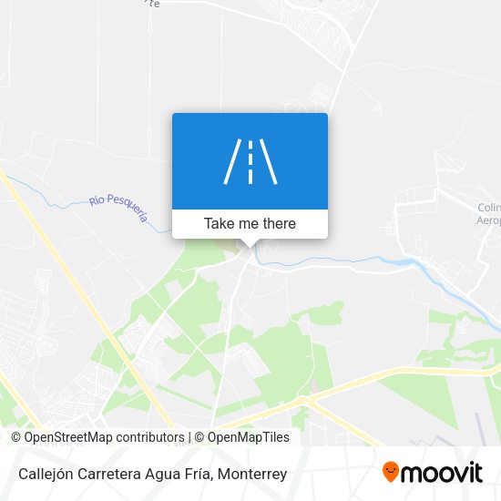 Mapa de Callejón Carretera Agua Fría