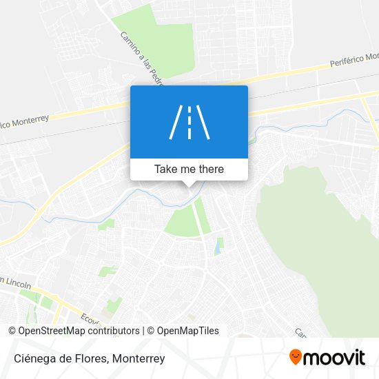 Ciénega de Flores map
