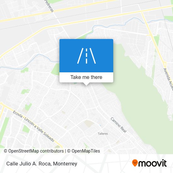 Mapa de Calle Julio A. Roca