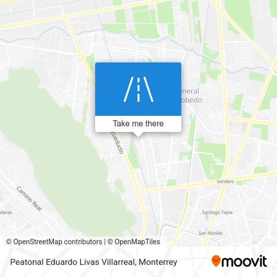 Peatonal Eduardo Livas Villarreal map