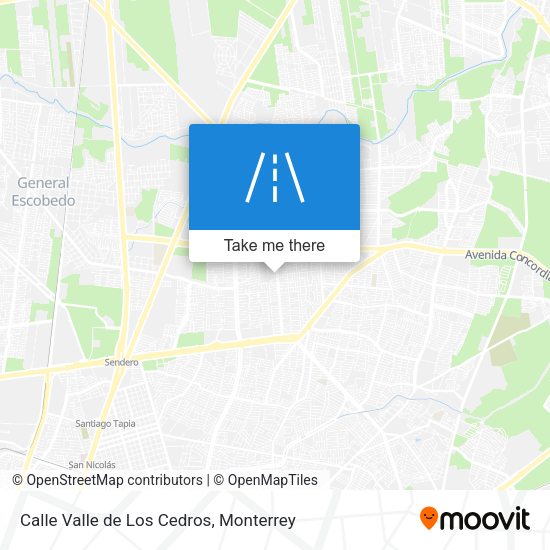 Calle Valle de Los Cedros map