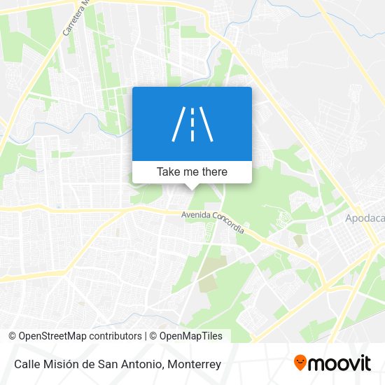 Calle Misión de San Antonio map