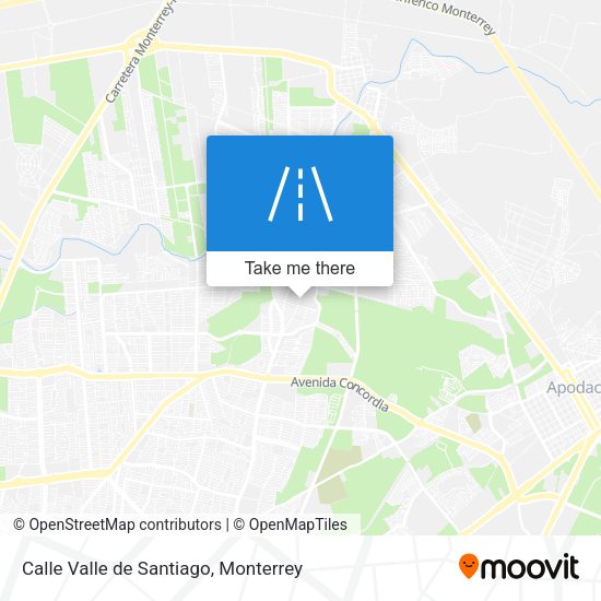 Calle Valle de Santiago map