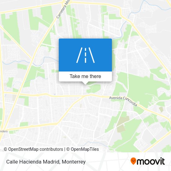 Calle Hacienda Madrid map