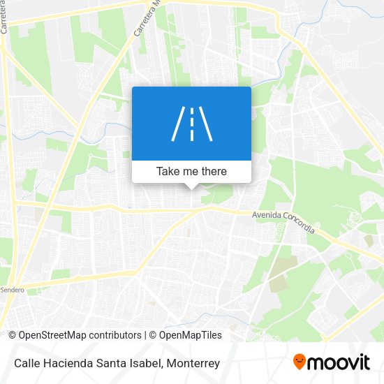 Mapa de Calle Hacienda Santa Isabel