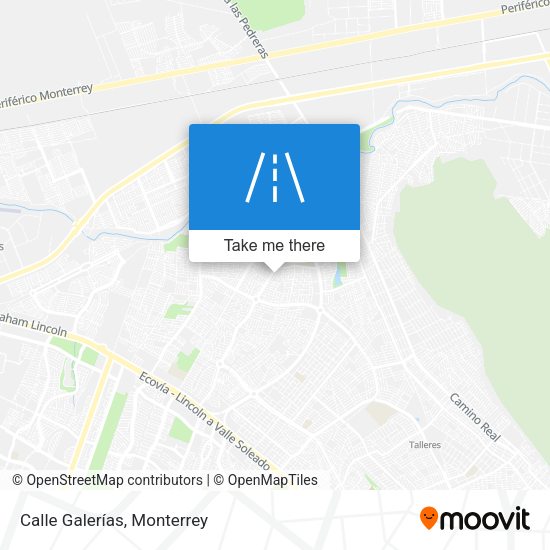 Calle Galerías map