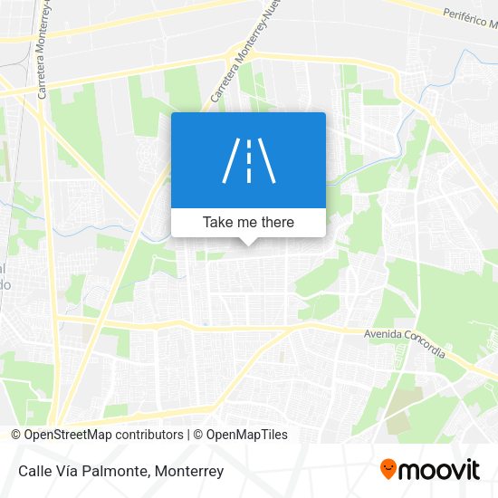 Mapa de Calle Vía Palmonte