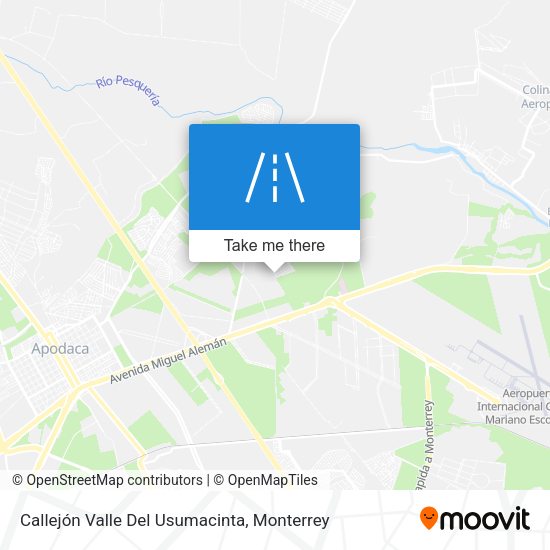 Mapa de Callejón Valle Del Usumacinta