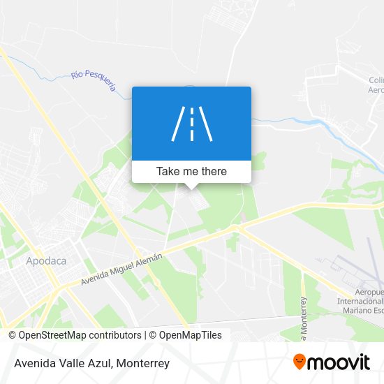 Avenida Valle Azul map