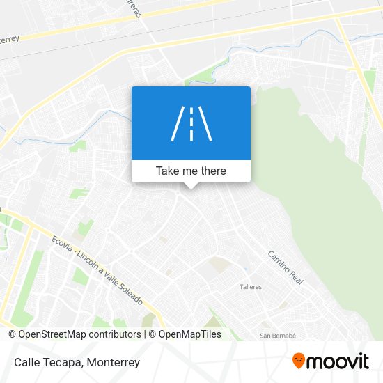 Mapa de Calle Tecapa
