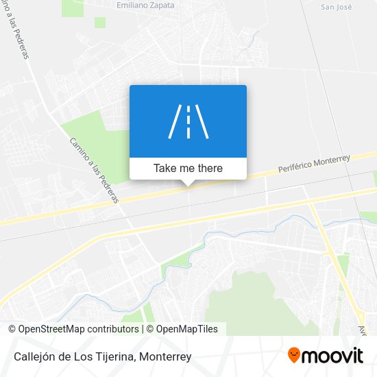 Mapa de Callejón de Los Tijerina