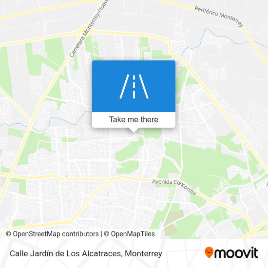 Mapa de Calle Jardín de Los Alcatraces