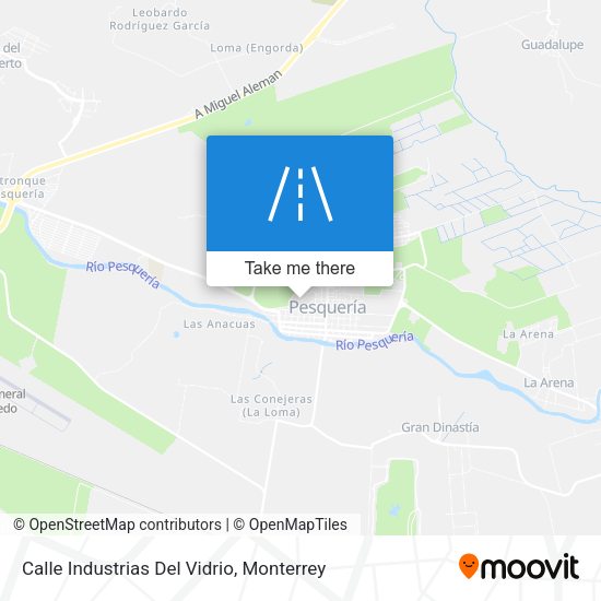 Mapa de Calle Industrias Del Vidrio