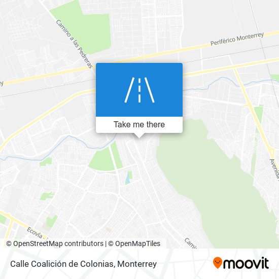 Mapa de Calle Coalición de Colonias