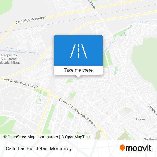 Calle Las Bicicletas map