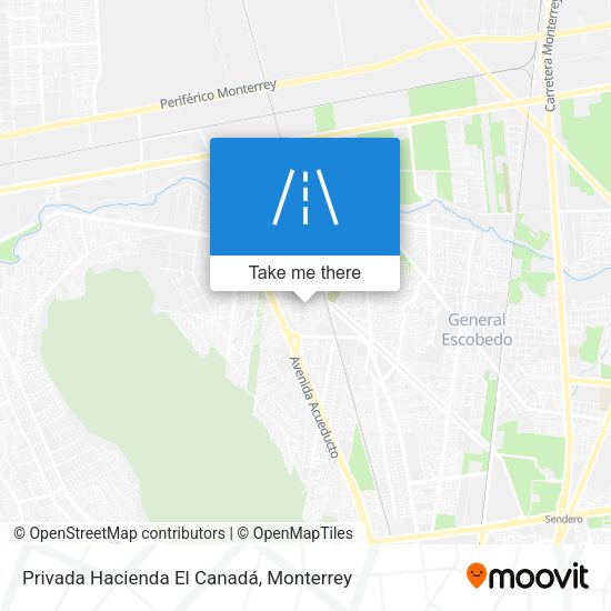 Mapa de Privada Hacienda El Canadá