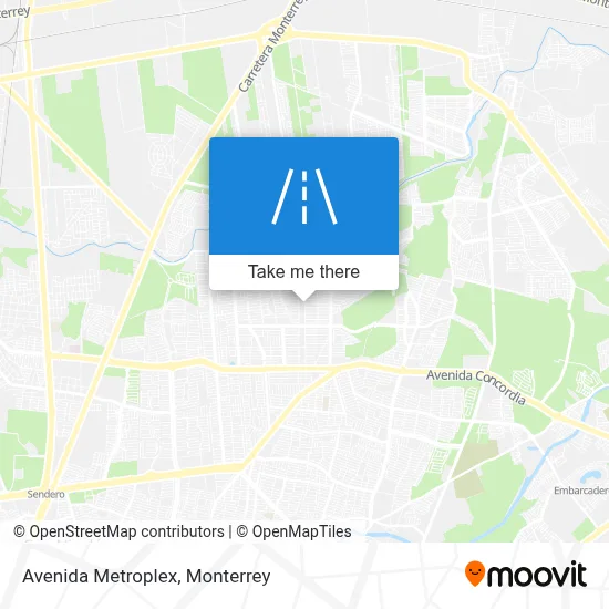 Avenida Metroplex map