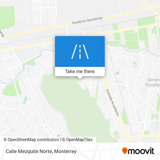 Mapa de Calle Mezquite Norte