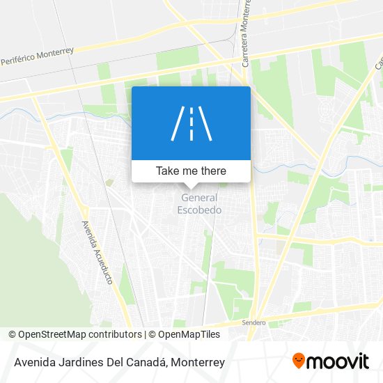 Mapa de Avenida Jardines Del Canadá