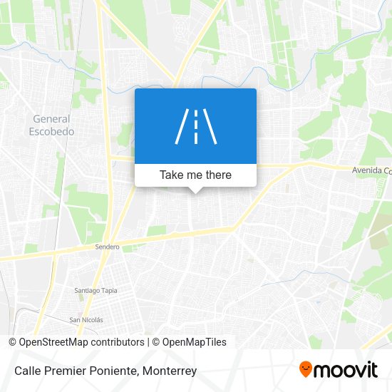 Mapa de Calle Premier Poniente