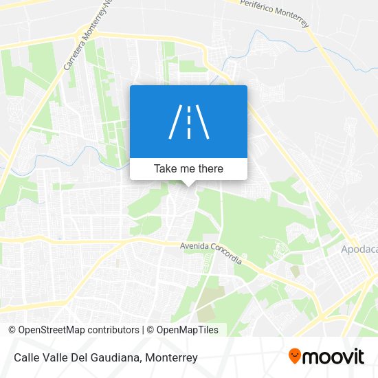 Calle Valle Del Gaudiana map
