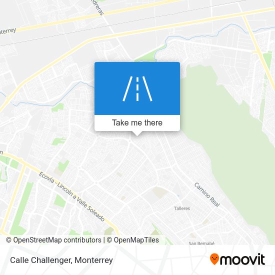 Mapa de Calle Challenger