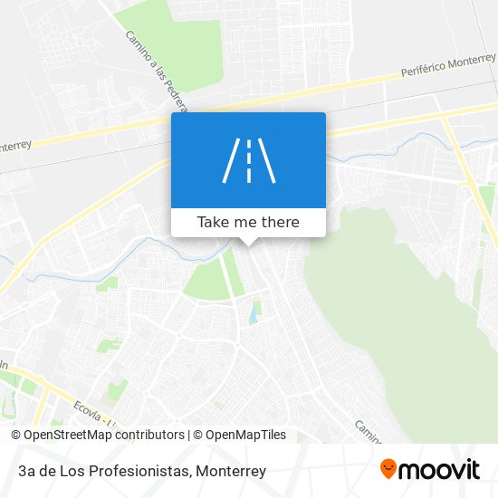 3a de Los Profesionistas map