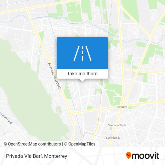 Privada Vía Barí map