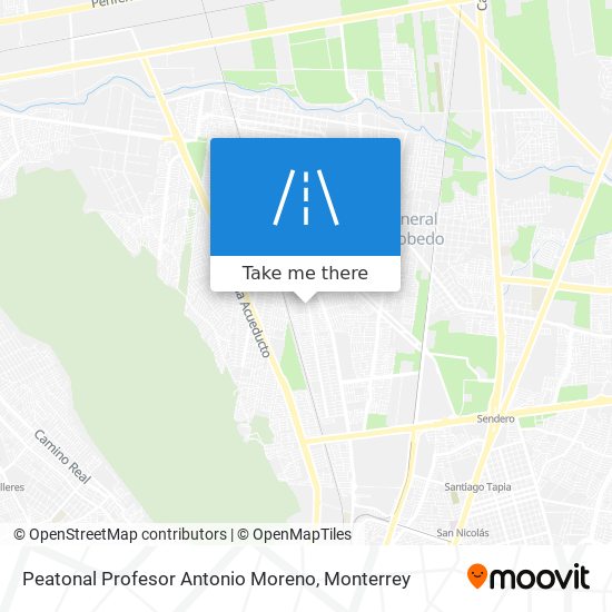 Peatonal Profesor Antonio Moreno map