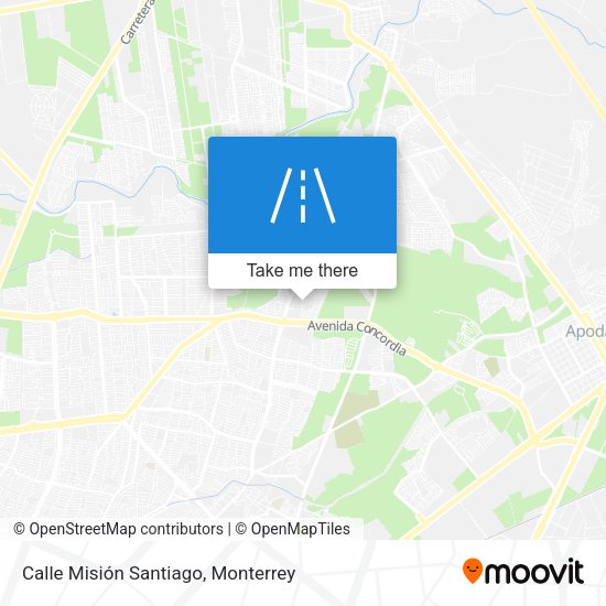 Mapa de Calle Misión Santiago