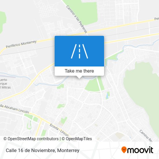 Calle 16 de Noviembre map