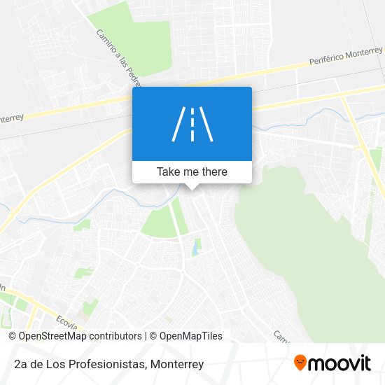 2a de Los Profesionistas map