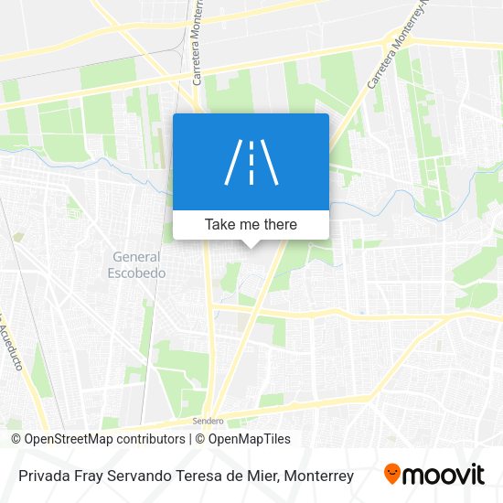 Mapa de Privada Fray Servando Teresa de Mier