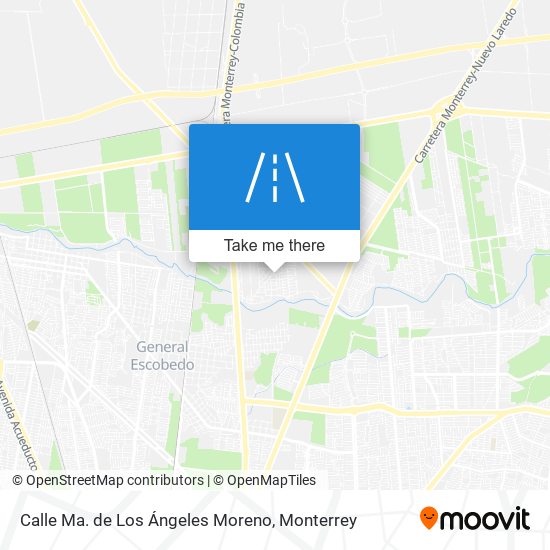 Mapa de Calle Ma. de Los Ángeles Moreno