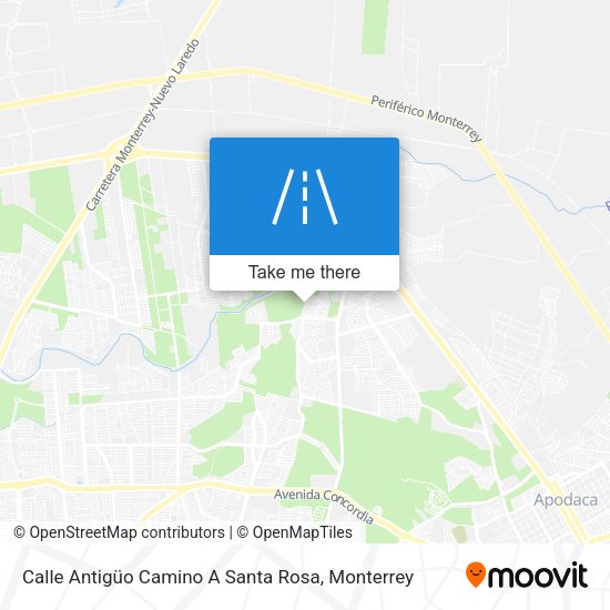 Mapa de Calle Antigüo Camino A Santa Rosa