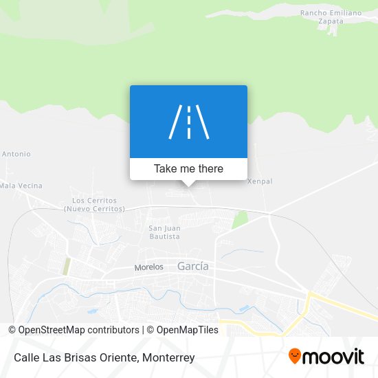 Calle Las Brisas Oriente map