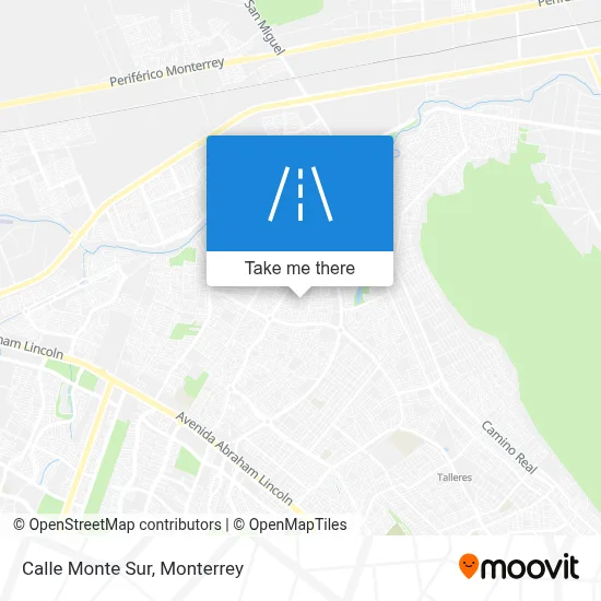 Calle Monte Sur map