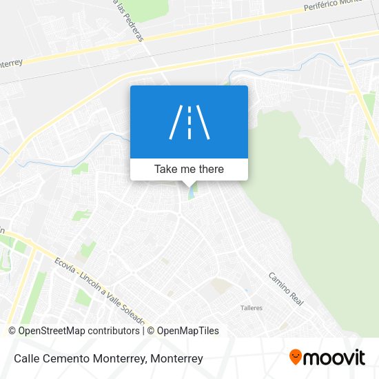 Calle Cemento Monterrey map