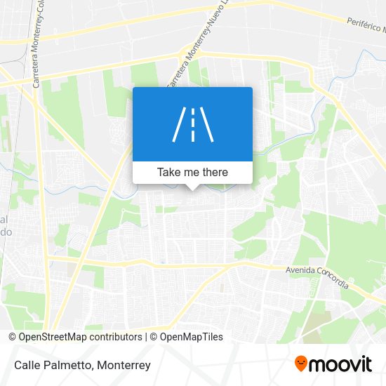 Mapa de Calle Palmetto