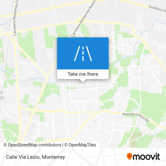 Mapa de Calle Vía Lazio