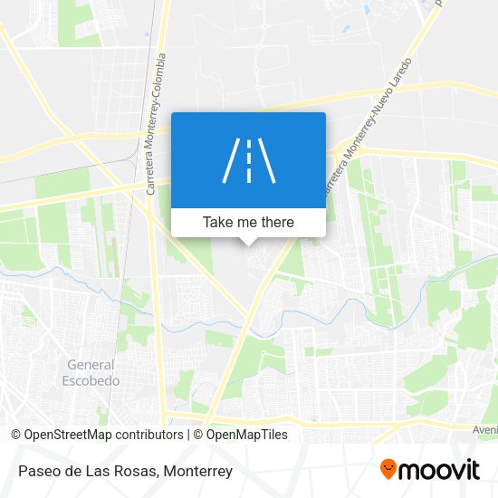 Paseo de Las Rosas map