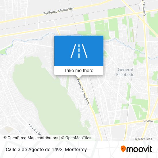 Calle 3 de Agosto de 1492 map
