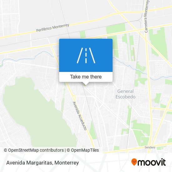 Avenida Margaritas map