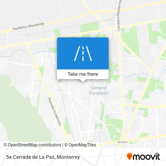 Mapa de 5a Cerrada de La Paz
