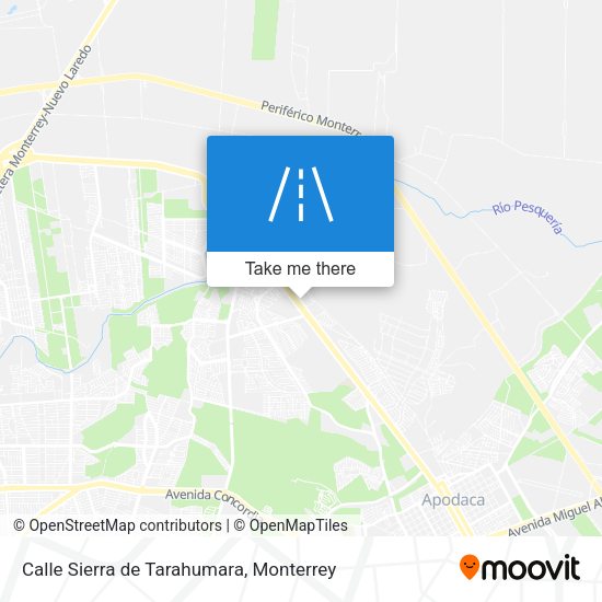 Calle Sierra de Tarahumara map