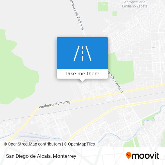 San Diego de Alcala map