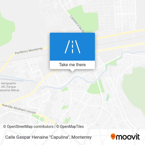 Calle Gaspar Henaine "Capulina" map