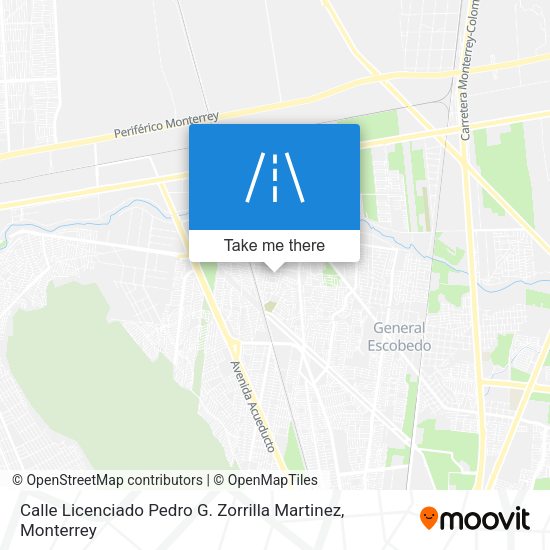 Calle Licenciado Pedro G. Zorrilla Martinez map