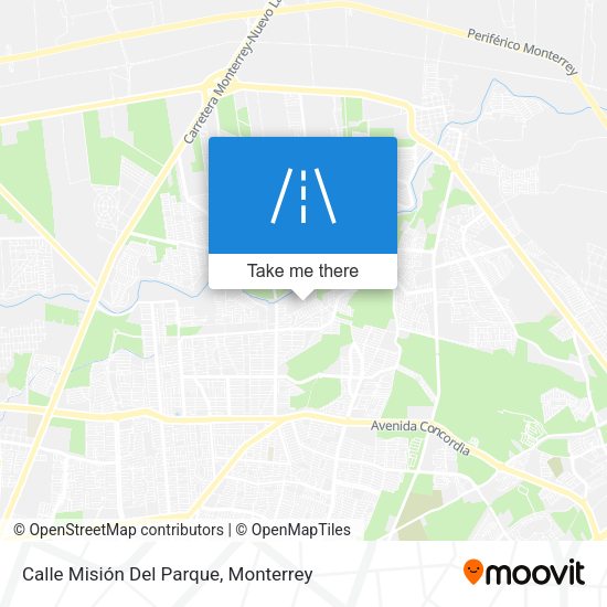 Calle Misión Del Parque map