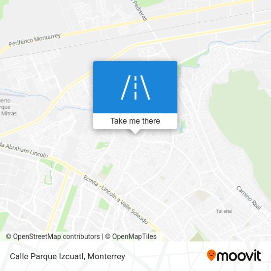 Calle Parque Izcuatl map